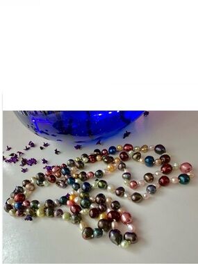 🎁🆕 Handmade Multicolour Pearl-Inspired Necklace Set – Ottawa Artist